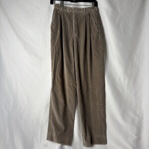 VTG TALBOTS‎ David Brooks Women's 8 Corduroy Cotton Pants Beige 24x27" Read